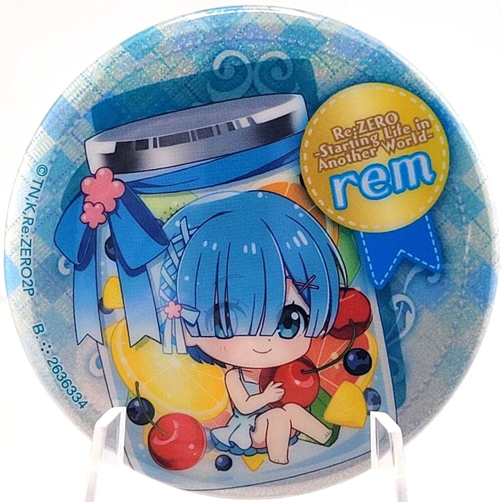 Rem - Re:Zero Chibi Jar Can Badge